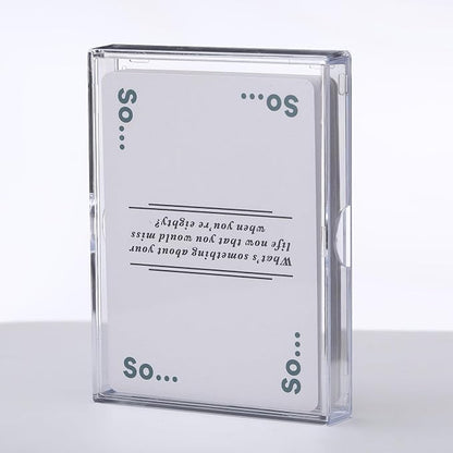 Zonon 36 Pieces Clear Deck Case, Card Organizer Compatible with MTG TCG Plastic Playing Card Case baseball Trading Deck Collection Box Holder for Game Cards Storage