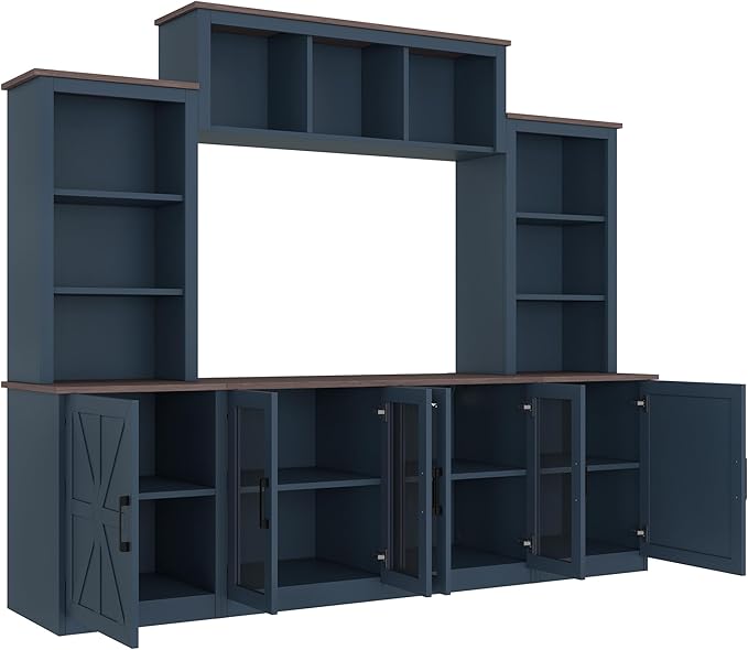 LUMISOL 4-Piece Entertainment Center Wall Unit
