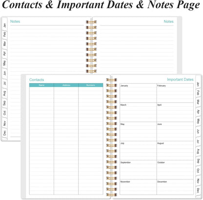 2026 Appointment Book & Planner - 2026 Daily Hourly Planner from January 2026 - December 2026, Weekly Appointment Book with 30-Minute Interval, Medium 6.4" x 8.5", Christmas tree