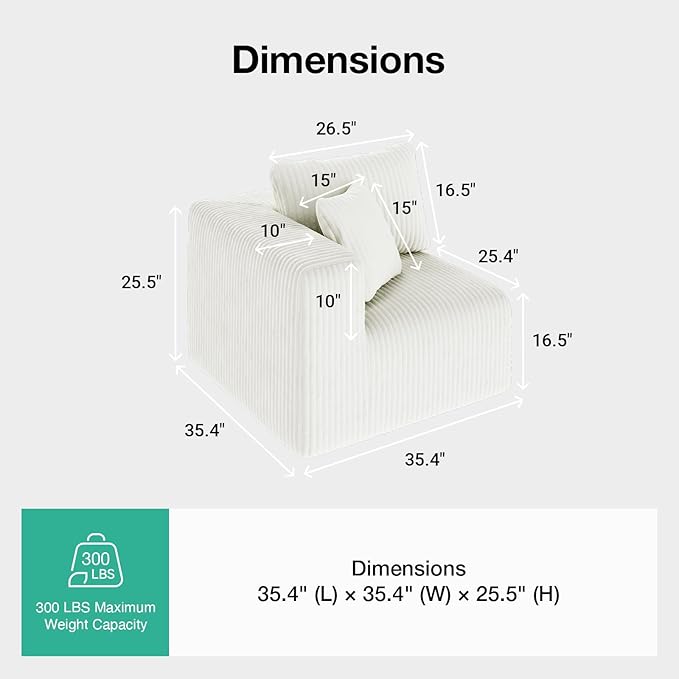Novilla Modular Sectional Sofa, Modern Cloud Sectional Couch