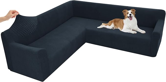 Arfntevss Stretch Sectional Couch Covers L Shaped Corner Sectional Sofa Cover