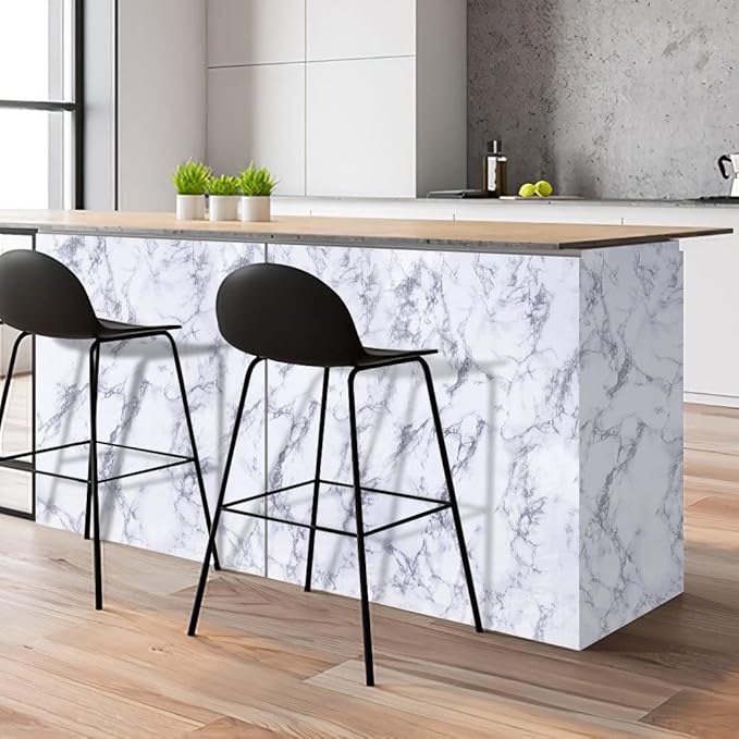 Arthome 60 x 508 cm Peel and Stick Marble Contact Paper, Self-Adhesive