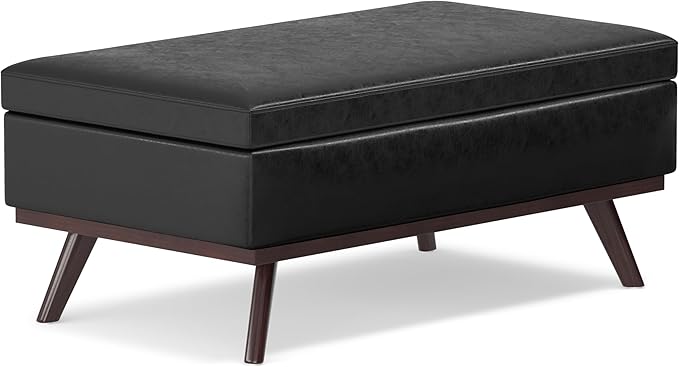 SIMPLIHOME Owen Lift Top Coffee Table Storage Ottoman