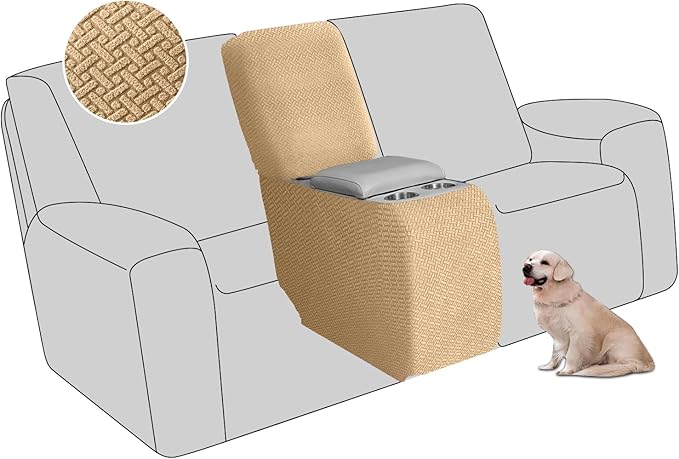 ALIECOM Recliner Sectional Couch Covers L Shape Stretch Corner Reclining