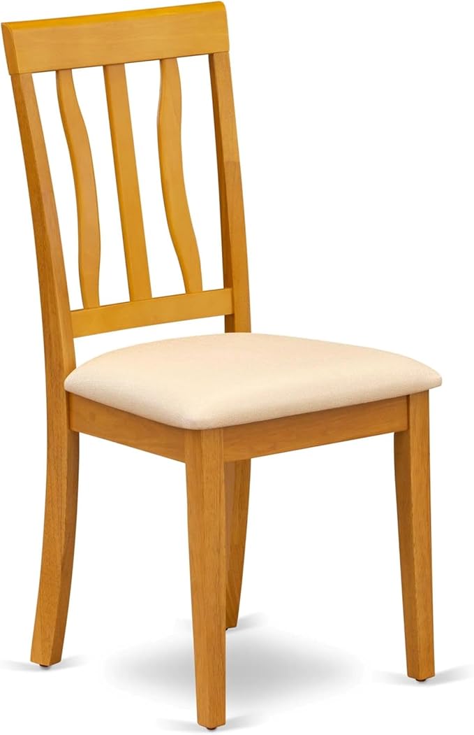 East West Furniture ANC-OAK-C Antique Dining Chairs