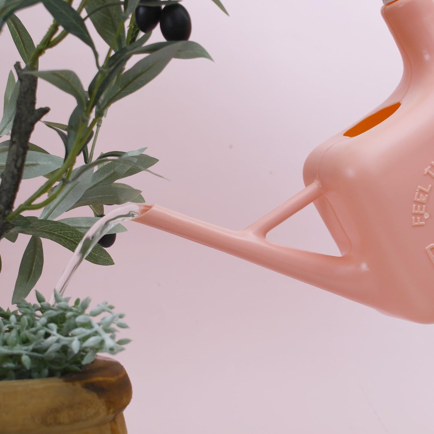 PETAL & FLOW Spray Sprinkler 2-in-1 Watering Can & Plant Mister Spray Bottle for Indoor & Outdoor Plants, 0.4 Gal (1.6L)(Apricot Pink)