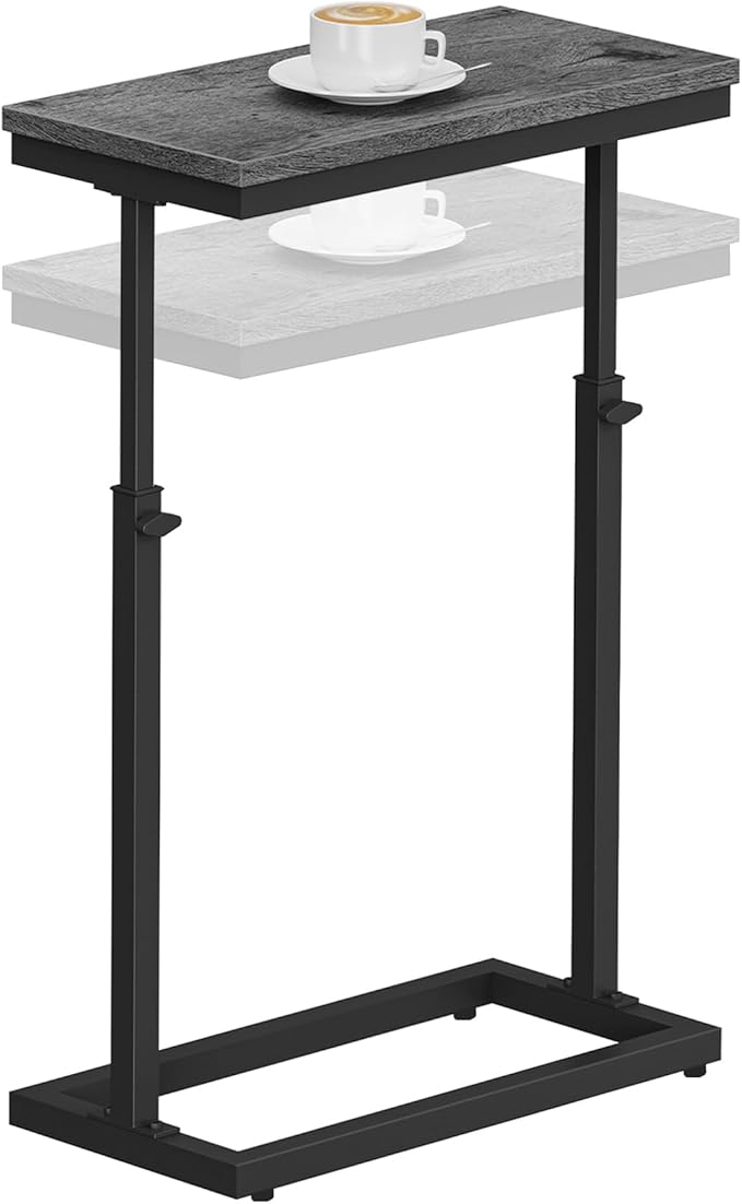 TUTOTAK End Table, Side Table, Tall Couch Table, Sofa Table, Living Room