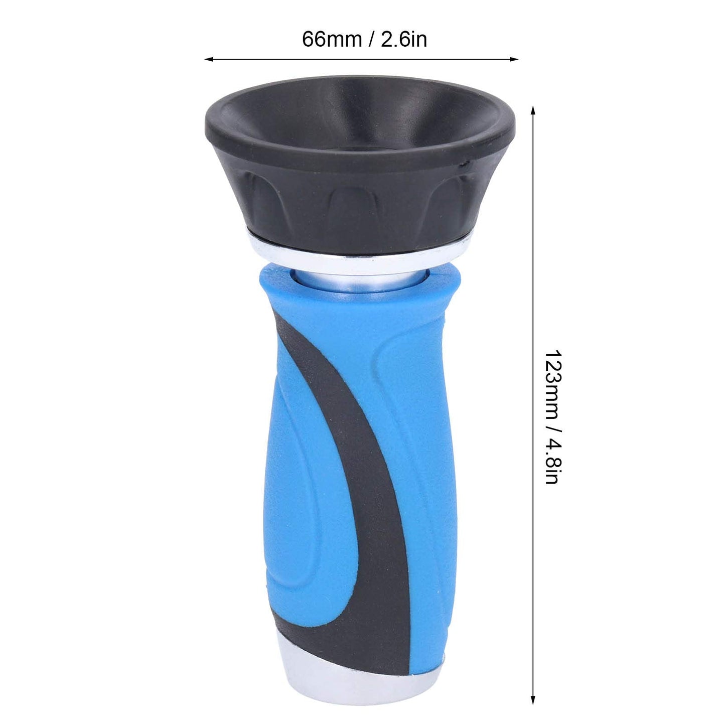 Yuecoom Twist Hose Nozzle Sprayer, 4.8 x 2.6in High Pressure Water Pipe Nozzle, Fire Fighting Style Hose Water Sprayer, Heavy Duty with Adjustable Spray Pattern, for Garden Lawn Watering Tools