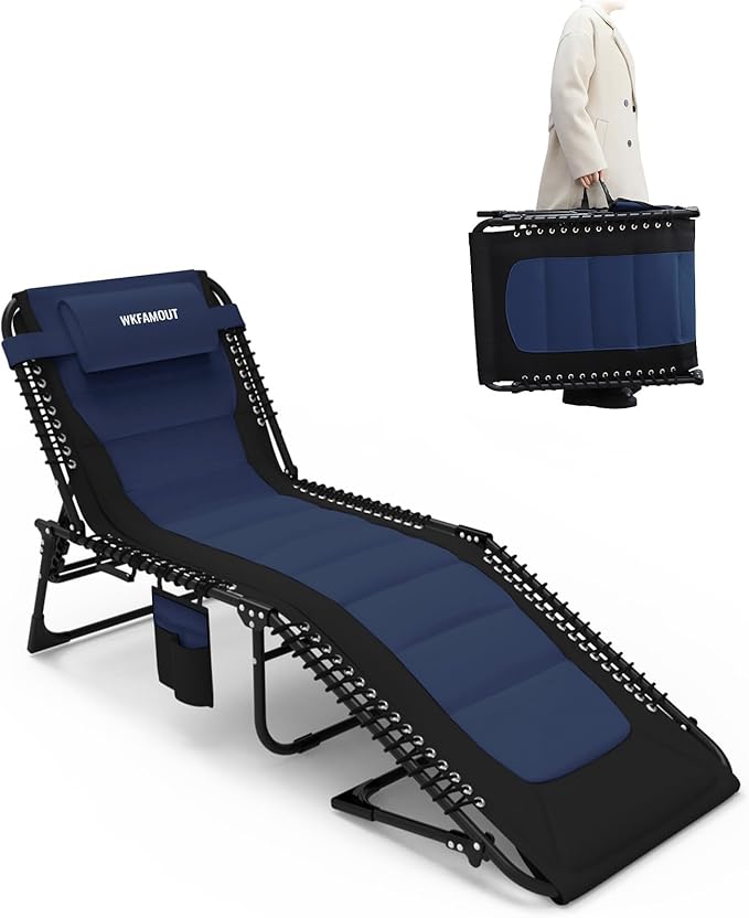 Outdoor Folding Lounge Chair Padded