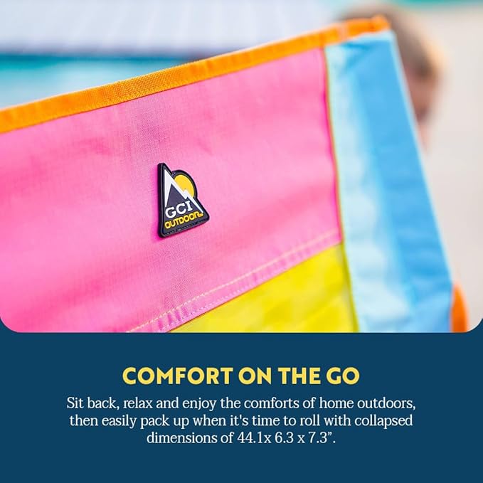 GCI Outdoor Comfort Pro Rocker Camping Chair | Portable Folding Rocking Chair