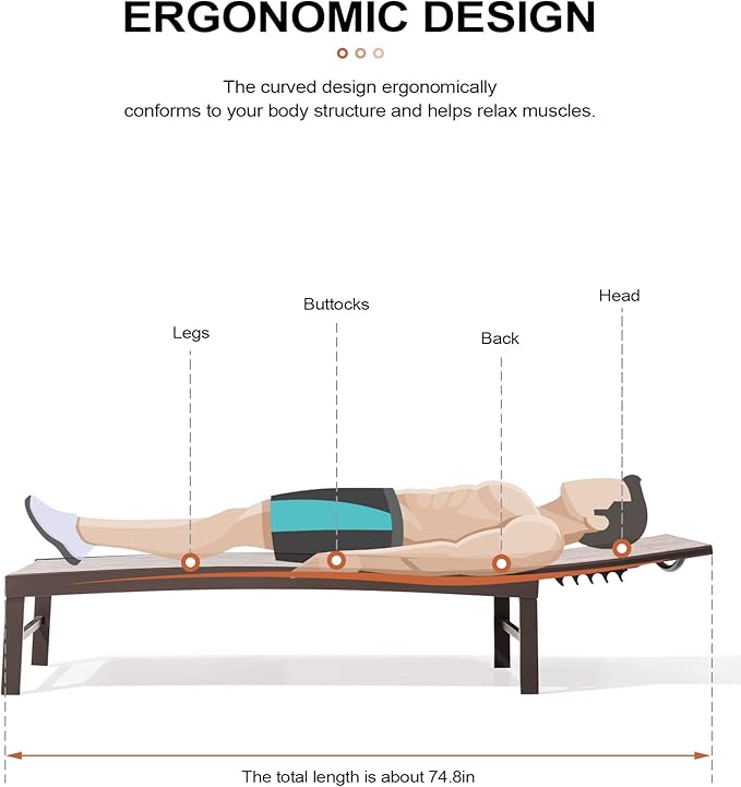 Crestlive Products Outdoor Lounge Chairs, Aluminum Pool Chaise Lounge Chairs