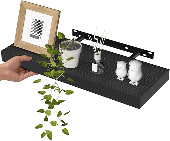 WALI Floating Shelves for Wall, 1 Tier Bathroom Storage Shelf Over Toilet
