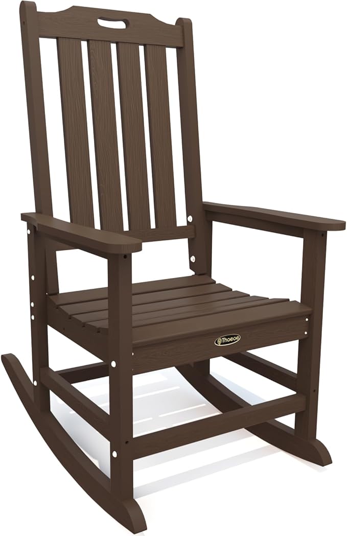 THOEOE Oversized Rocking Chair, Outdoor Rocking Chair