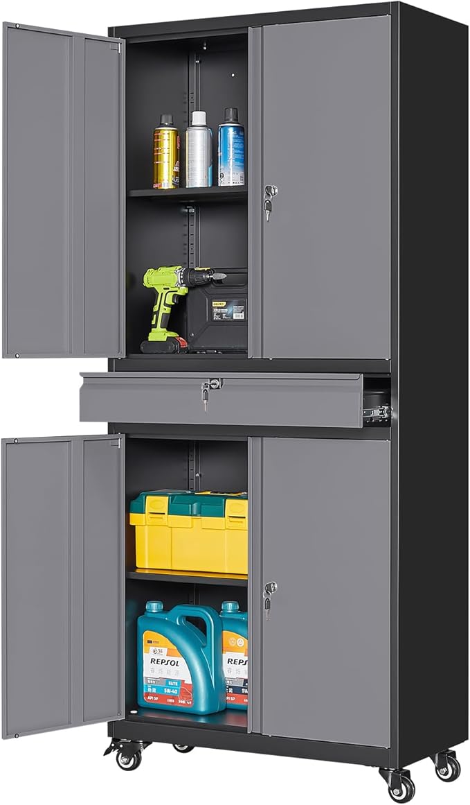 Yizosh Metal Garage Storage Cabinet