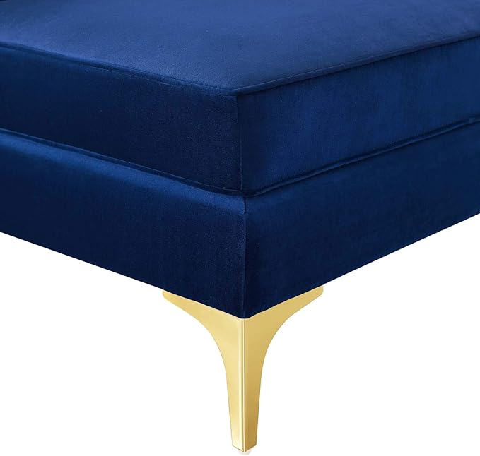 Modway Triumph Channel Tufted Performance Velvet Sectional Sofa Corner Chair