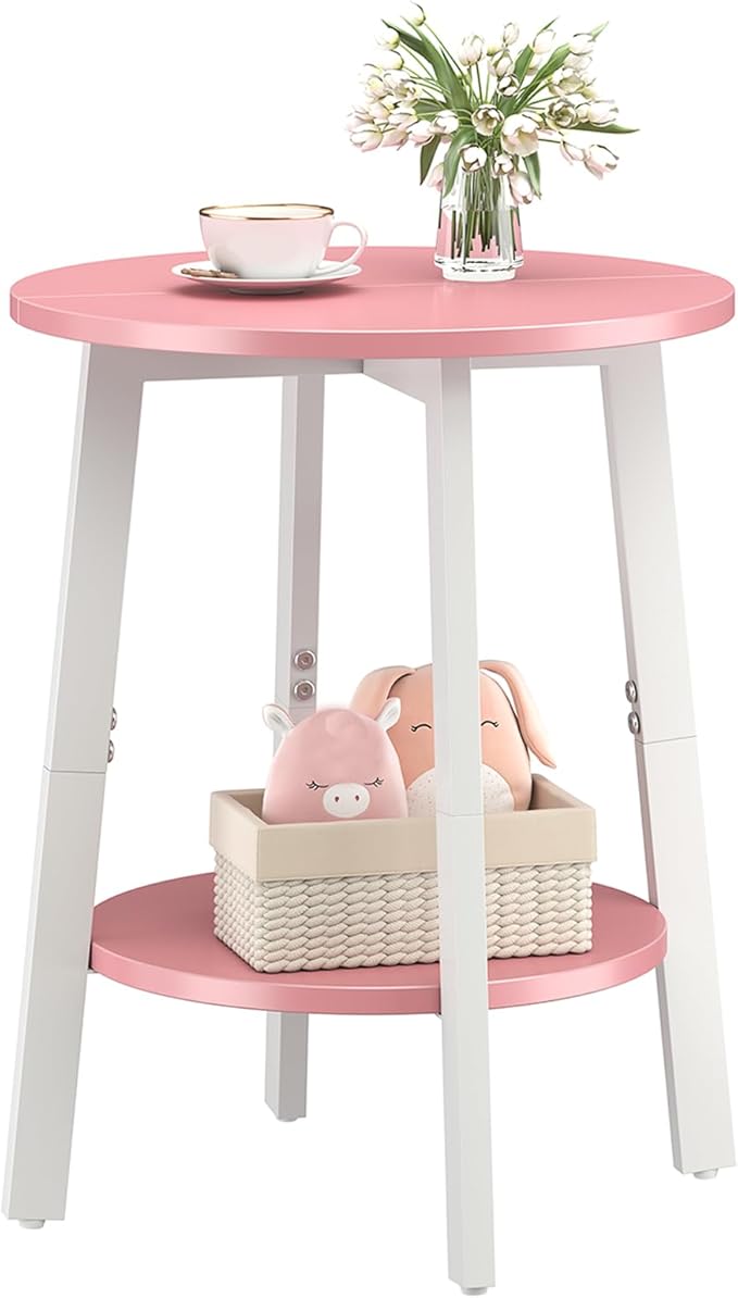 sthmec Side Table, Small Round End Table