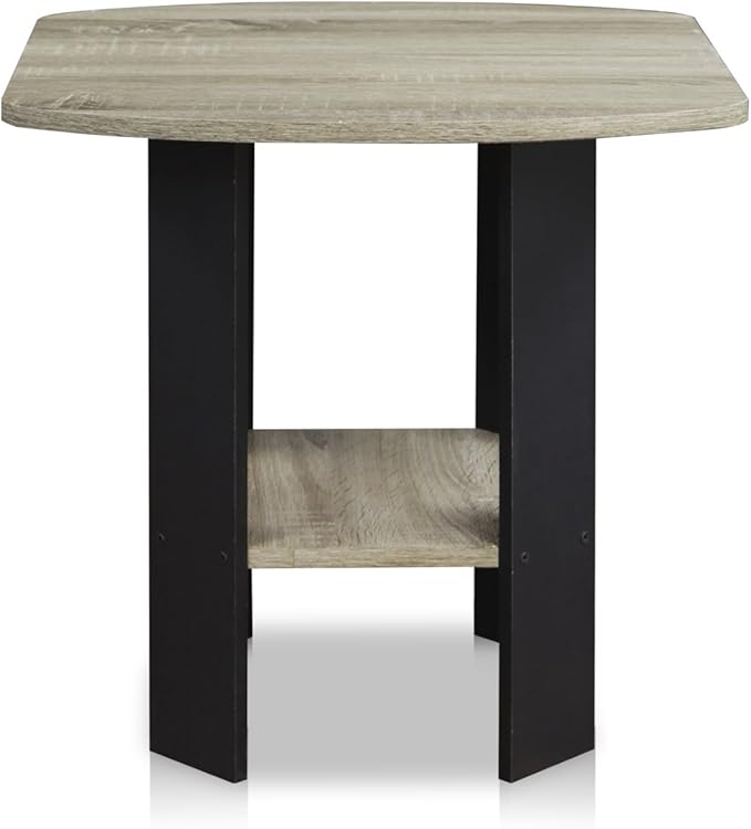 Furinno SIMPLE DESIGN Side Table, 2-Tier Modern End Table