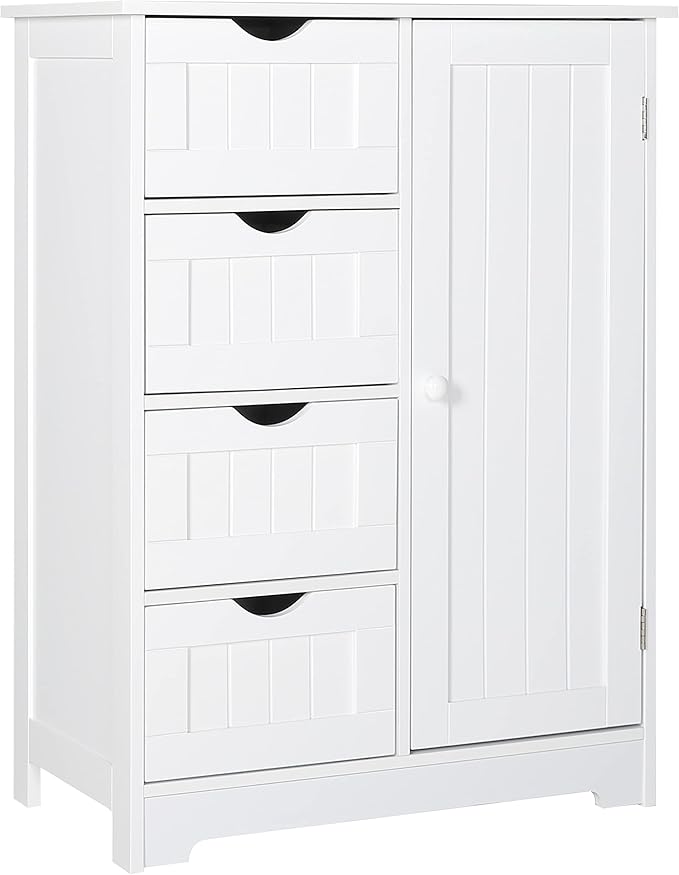 Yardenaler Bathroom Floor Storage Cabinet