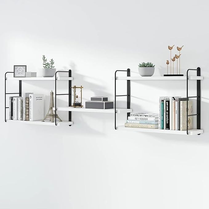 MXCSE Wall Shelves, Wall Mounted Bookshelves, DIY Floating Shelves