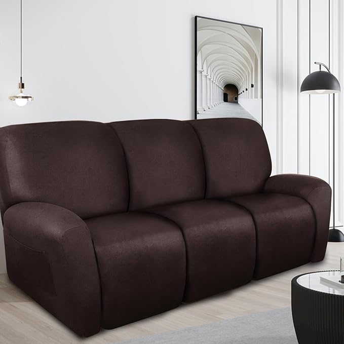 ANARACHON Recliner Couch Cover Leather Look Recliner Sofa Covers