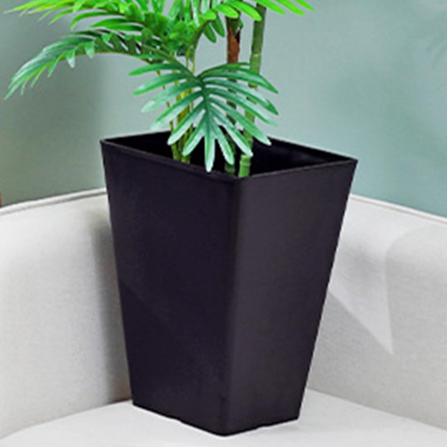 Square Flower Pot, Resin Flower Pot Box, Square Planter for Outdoor Plants, Boxes for Front Porch, for Patios, Decks Outdoor Spaces