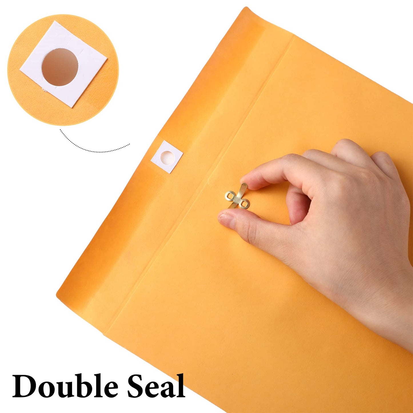 Ctosree 600 Pcs Manilla Envelopes Clasp Envelopes Bulk Brown Kraft Catalog Letter with Clasp Closure and Gummed Seal 28lb Heavyweight Paper (9 x 12 Inch)