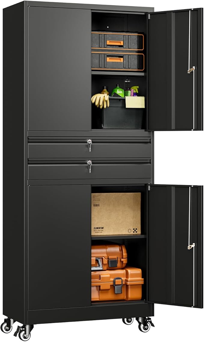 Yizosh Metal Garage Storage Cabinet