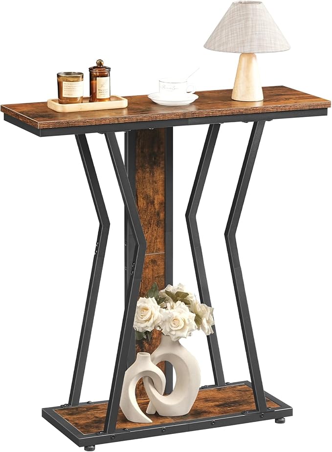 HOOBRO Narrow Console Table, 29.5" Small Entryway Table