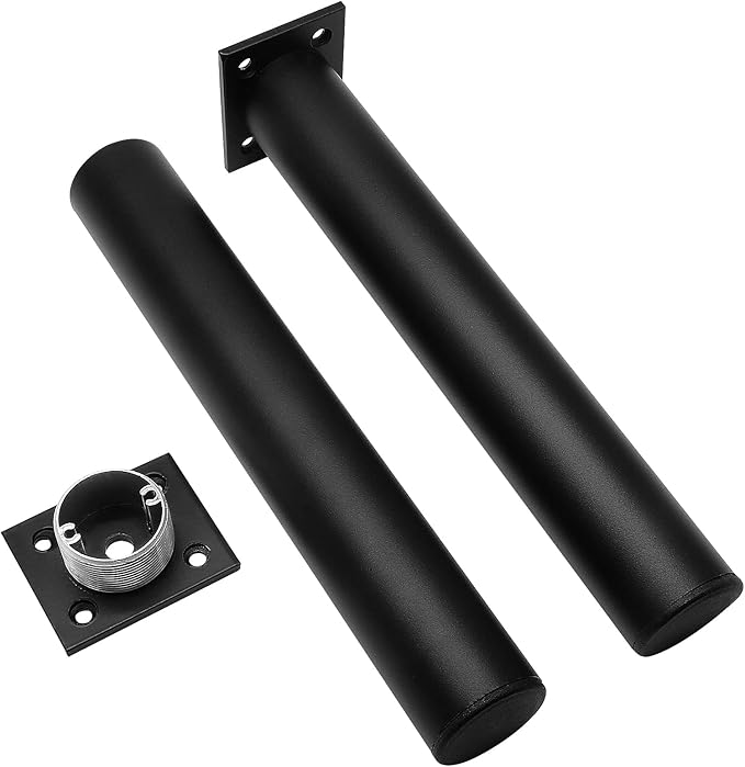 Set of 4 Furniture Legs 10 Inch, Adjustable Aluminum Alloy Cabinet Legs