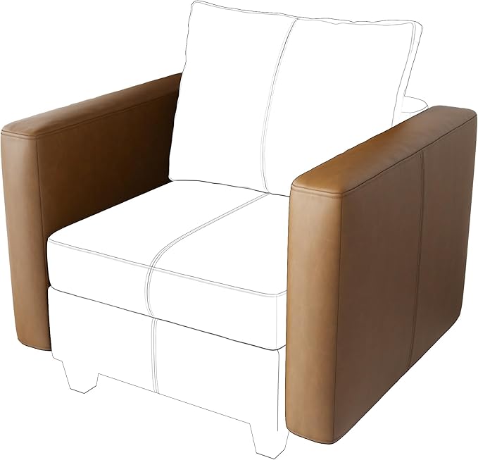 EASE MOOSE Faux Leather Sectional Couch Sofa