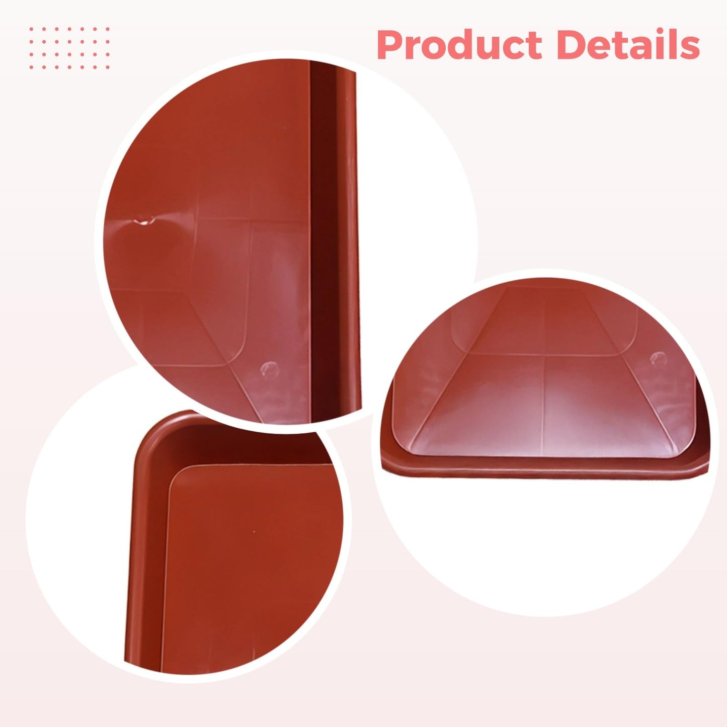 Toyosport 5 Pcs Square Plant Saucers, 12 Inch Plant Trays for Indoor, Sturdy Plastic Water Receiving Trays, Ideal for Indoor and Outdoor Pots, Prevents Water Spills and Protects Surfaces