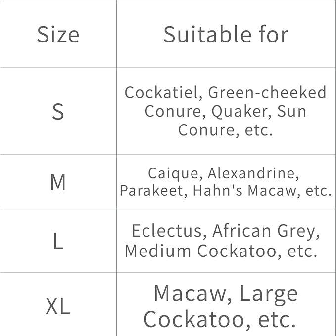 Bird Flight Suits Diapers, Parrot Flight Suits Diapers for Monk Parakeets, Cockatiels Flight Suits, Parrot Clothes, Bird Training Nappy Suit Liners Clothes (X-Large,Red)