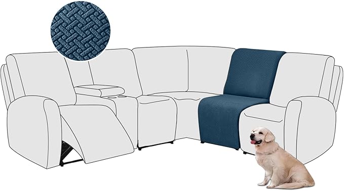ALIECOM 100% Waterproof Recliner Sectional Couch Covers L Shape Stretch Corner