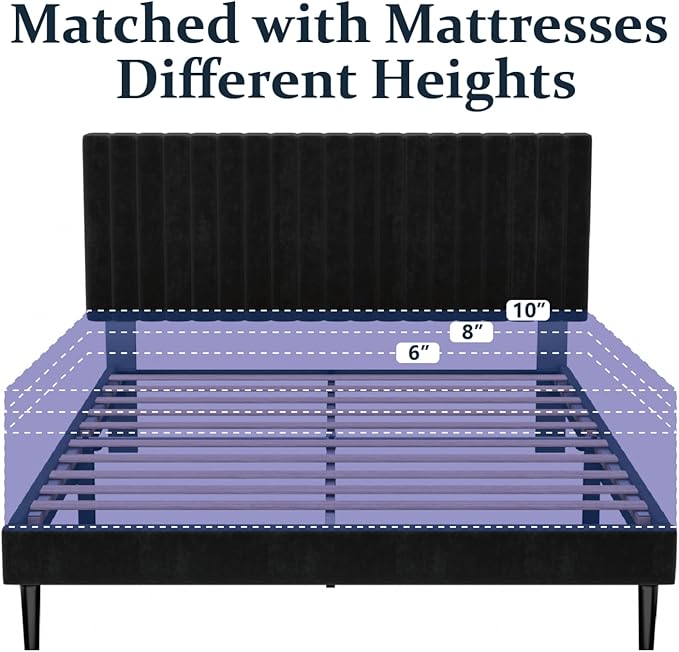 HAOARA Queen Size Platform Bed Frame