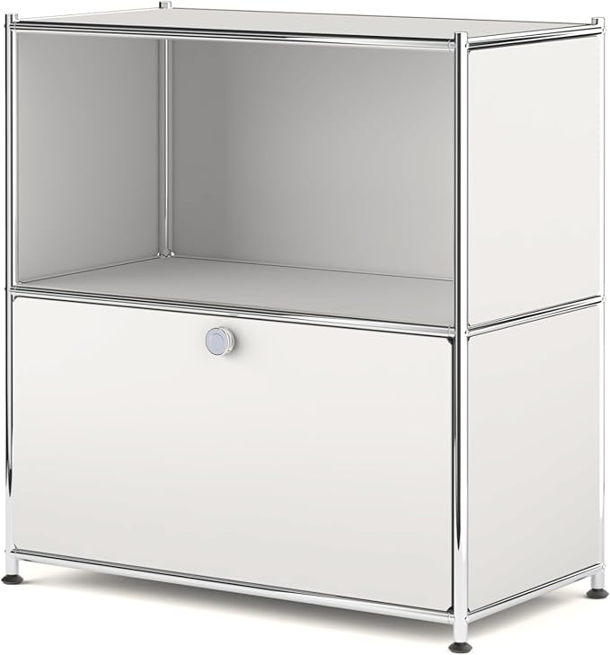 32.5-Inch Flip-Top Side Table & Buffet Cabinet