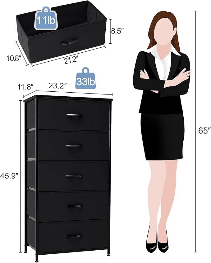 Crestlive Products Vertical Dresser Storage Tower
