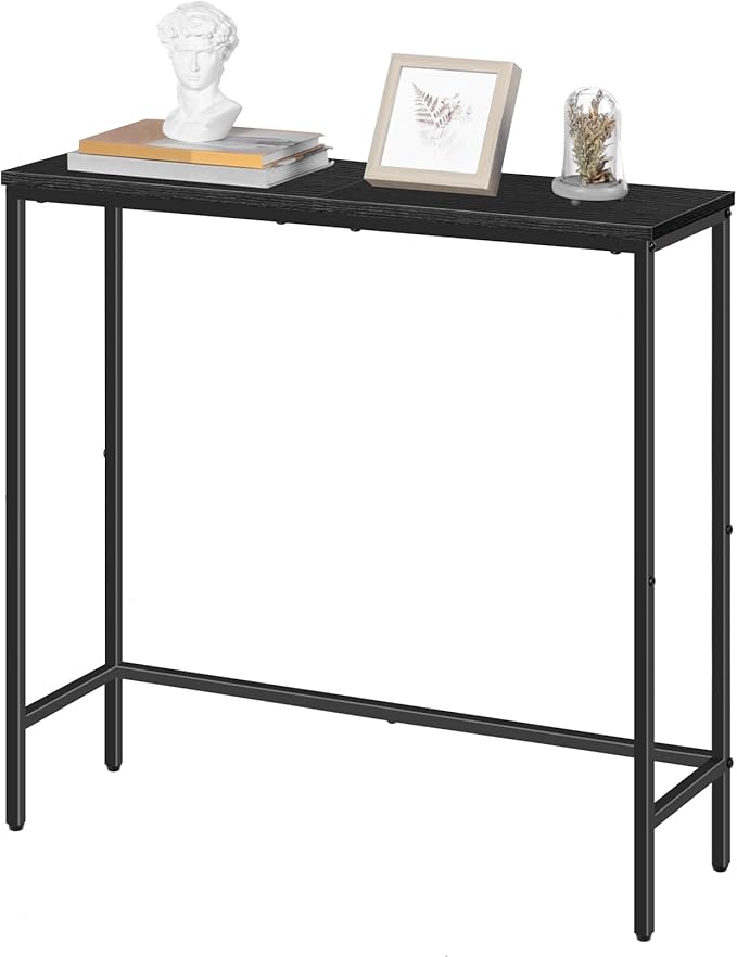 HOOBRO Narrow Console Table, 29.5" Small Entryway Table, Thin Sofa Table