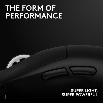 Logitech G PRO X SUPERLIGHT 2 Wireless Gaming Mouse, 60g Pro-Grade with 5 Programmable Buttons, 44k DPI Sensor, 8kHz Report Rate, USB-C Charging for PC/Mac - Black