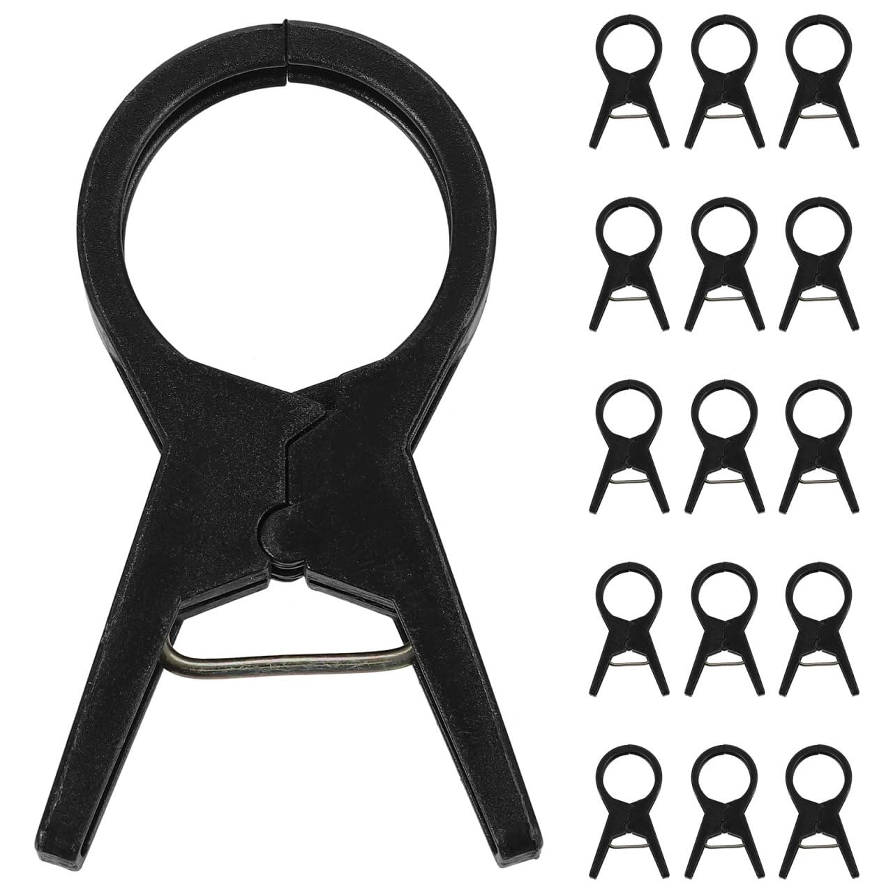 BESPORTBLE Tie the Vine Clip 100Pcs Black Plastic Garden Clips for Tomato and Cucumber Support Durable Plant Ties for Climbing Vines Versatile Trellis and Netting Solution