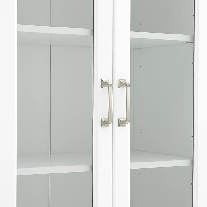 Crosley Furniture Stanton Glass Door Pantry Storage Cabinet