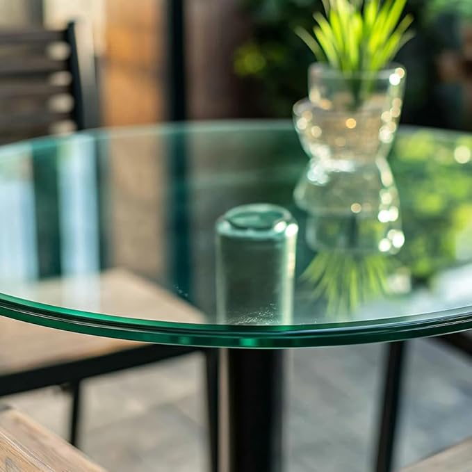 16" Round Tempered Glass Table Top