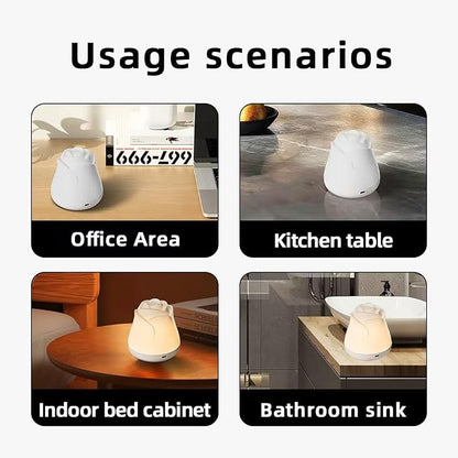 Rose Night Light, 3 Brightness Touch Control Dimmable LED Bedside Lamp, Portable Table Uplights Gift for Men Women Teens Kids Children Sleeping Aid(1 Pack)