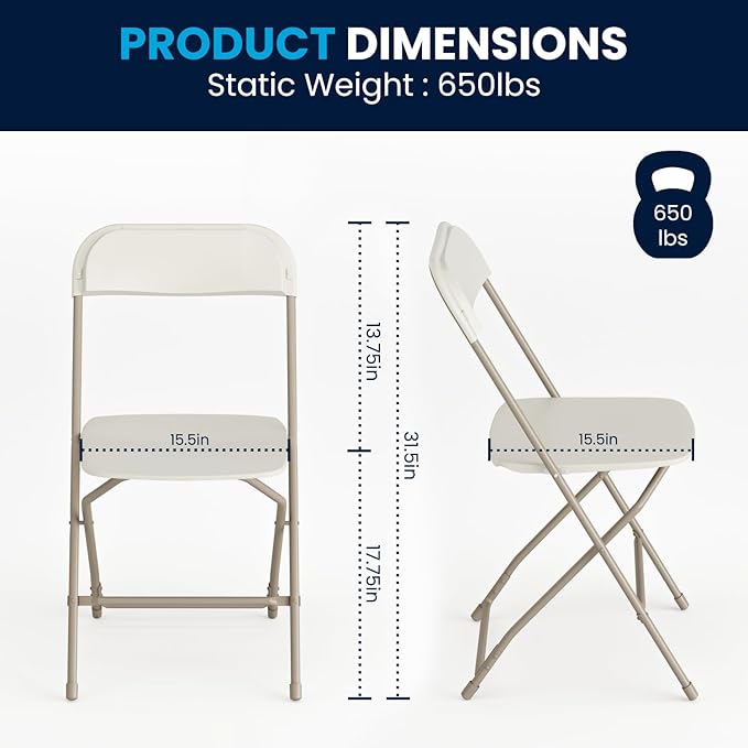 Flash Furniture Hercules Series Plastic Folding Chairs