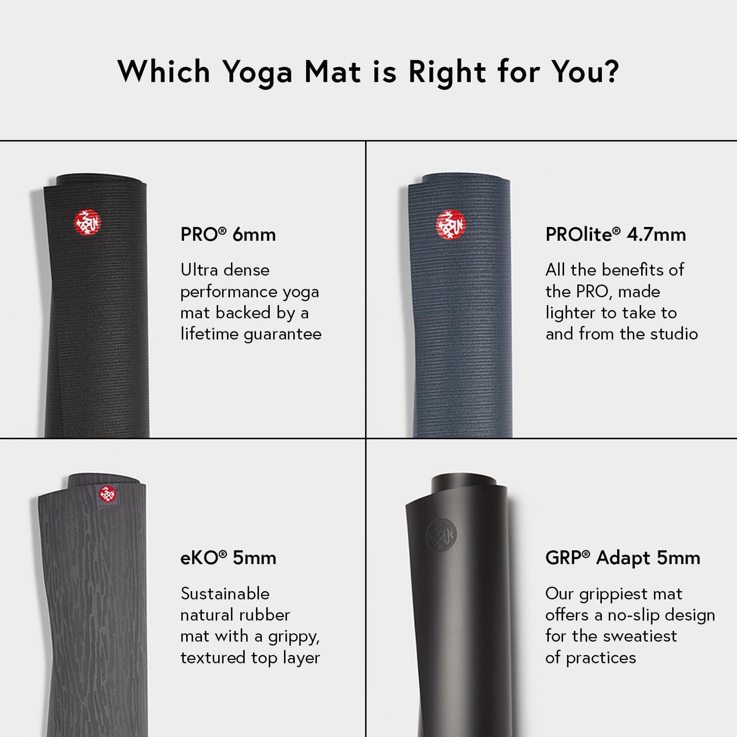 MANDUKA eKOLite Yoga Mat - 4mm Natural Rubber | Eco-Friendly | Soft Textured Surface | Natural Next-to-Skin Feel