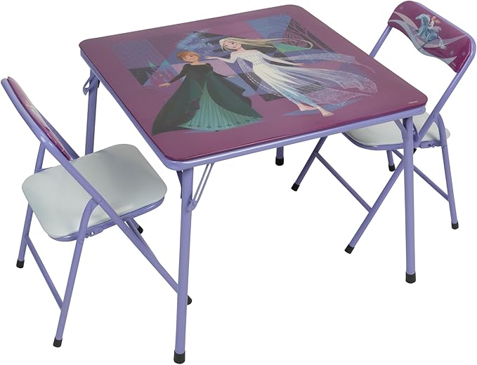 Disney Frozen Kids Folding Table & Chairs Set