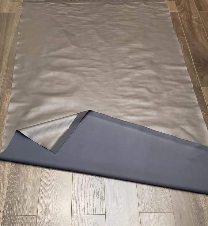 NAT Leathers | Gray Soft Faux Vegan Leather PU {Peta Approved Vegan} | 5 Yards