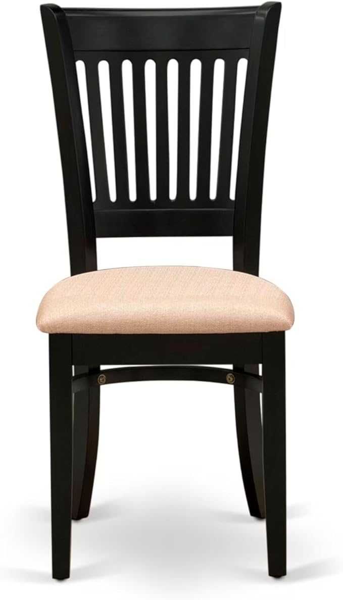 East West Furniture ANVA5-BLK-C 5 Piece Dining Room Furniture Set Includes a