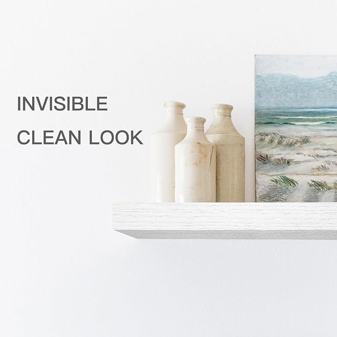 QEEIG Floating Shelf for Wall Bathroom Shelves Bedroom Kitchen Living Room