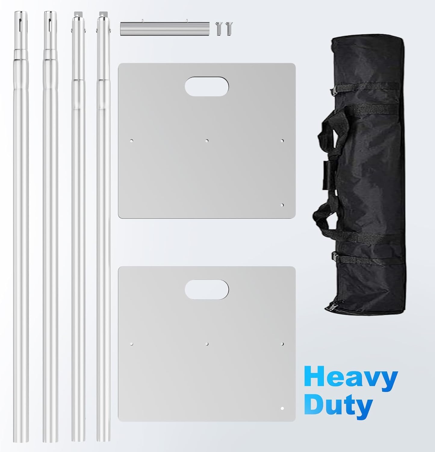 OPYRET Pipe and Drape Backdrop Stand Kit Backdrop Stand for Parties 10ftx10ft Adjustable Photo Backdrop Stand Heavy Duty Background Stand for Wedding Banquet Decorations Silver