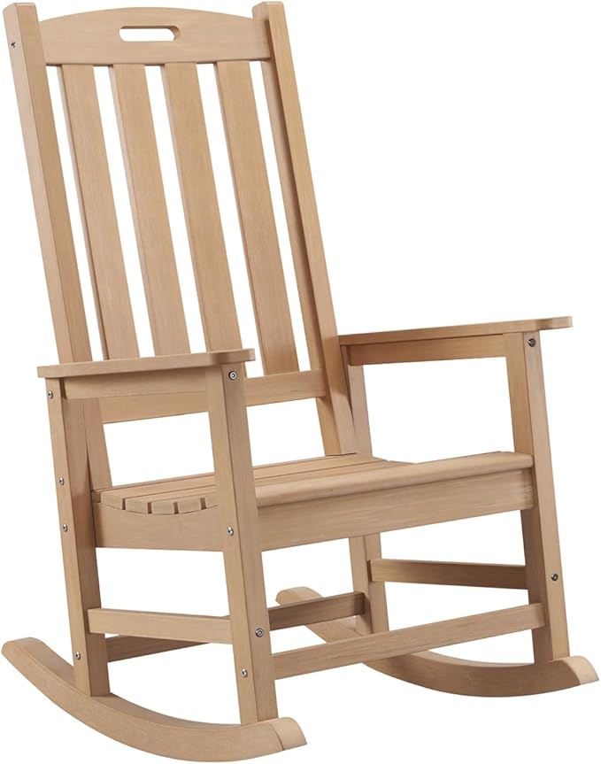 Psilvam Oversized Outdoor Rocking Chair,